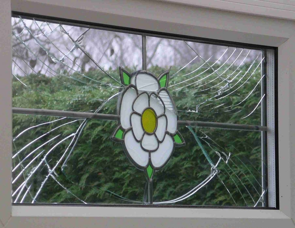 Broken Double Glazing Window Glass