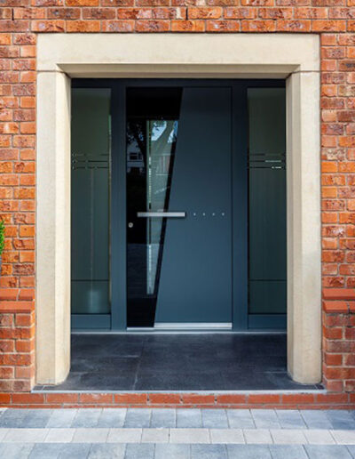 Black Spitfire S-500 Signature Aluminium Entrance Door - Glazerite uPVC
